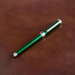 Custom Engraved Green Fountain Pen
