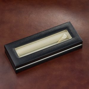 Black Saffiano Textured Pen Gift Box